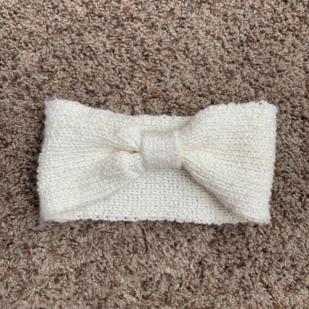 White Knit Headband